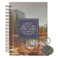 Gift set Journal+sleutelhanger Trust in the Lord always