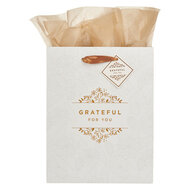 Gift bag Grateful for you medium wit