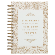 Journal Give thanks ringband groot
