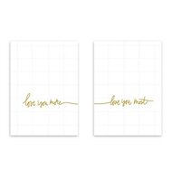 Posters Love you more Love you most set2