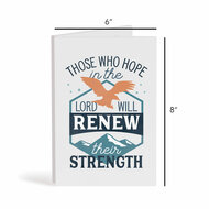 Keepsake kaart Those who hope in the Lord 20,5x15,5x0,6 cm