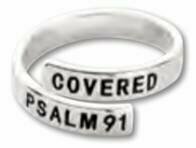 Ring Covered Psalm 91 zilver