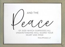 Wandbord And the peace of God in lijst 15,5 x 20,5 x 4,4cm