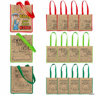 Tas kerst color your own bag