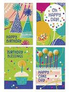Kaart Birthday Balloons