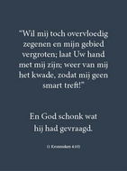 Kaart Overvloedig zegenen