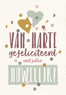 Kaart Van harte gefeliciteerd met Jullie huwelijk!