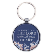 Sleutelhanger Trust in the Lord metaal