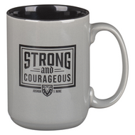Mok Strong and courageous grijs 