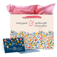 Gift bag Every good & perfect gift groot+kaart