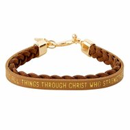 Wikkelarmband I can do all things bruin