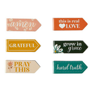 Boekenleggers magnetisch His promises set van 6
