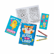 Kleurboek+krijtjes Rejoice in the Lord