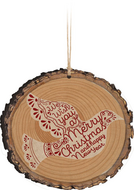 Kersthanger Duif Merry Christmas