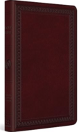 ESV Large Print Value thinline Bible mahonie