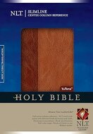 NLT Slimline Reference Bible bruin middenkolom