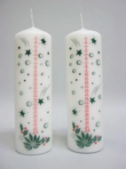 Adventskaars met nummers 19 x 6,5 cm 