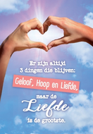 Minikaart Geloof, hoop en liefde