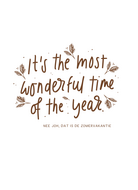 Kaart It's the most wonderful time of the year zomervakantie