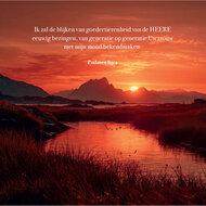Kaart Zonsondergang Psalm 89:2