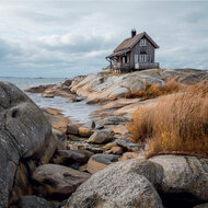 Kaart Huis op de rots