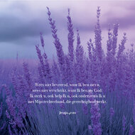 Kaart Lavendel Jesaja 41:10