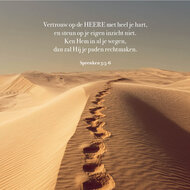 Kaart Woestijn Spreuken 3:5-6