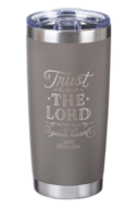 Stainless steel travelmug, Trust in the