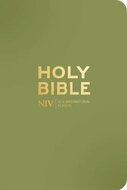 NIV Pocket Bible met rits olijfgroen
