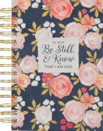 Journal Be still & know ringband groot bloemen