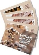 Cadeaukaartjes in doos God laat je nooit alleen 60 st.
