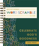 Celebrate God's goodness Devotional Word scramble large print
