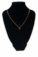 Ketting kruisje xs goud