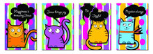 Memo Pad Kitty Cat (set of 4)