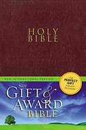 NIV Gift & Award Bible Burgundy Leatherlike