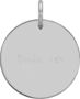 Hanger Psalm 139 zilver rond 15 mm doorsnee