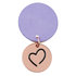 Keyring Rose Gold Disc - Be Brave