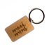 Houten sleutelhanger - Mooi mens