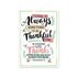 Journal Thankful hardcover