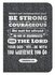 Journal Be strong & courageous flexcover 2 tone