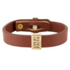 Armband Live by faith leer bruin