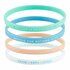 Armbandenset God is faithful siliconen 4 stuks