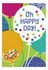 Kaart Birthday Balloons