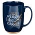 Mok Wings like eagles 444 ml donkerblauw