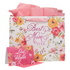 Gift bag Best mom ever groot roze + kaart + tissues
