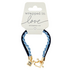 Wikkelarmband I can do all things donkerblauw