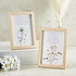 Tabletop Romeinen 15:13/Jeremia 29:11 houten lijst met bloemen 12,7 x 17,8 cm