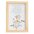 Tabletop Romeinen 15:13/Jeremia 29:11 houten lijst met bloemen 12,7 x 17,8 cm