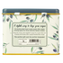 Kaarten Thankful Grateful Blessed in tin recipe box