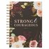 Journal Strong & courageous ringband groot 150 x 210 mm